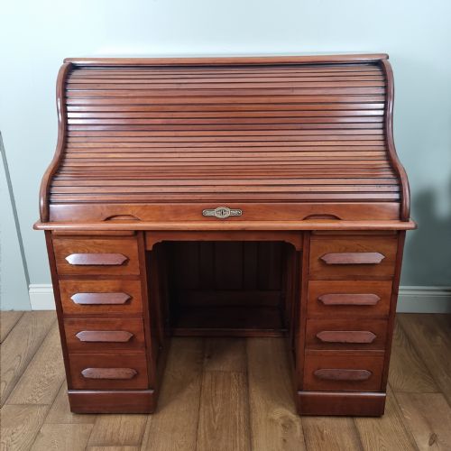 AN ANTIQUE WALNUT DESK BY THE BOSTON CHAIR COMPANY OF MASSACHUSETTS CIRCA 1885 - ADDITIONAL PHOTO 8