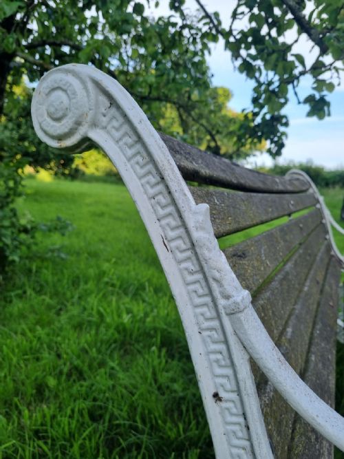 A CAST IRON GARDEN BENCH TO CELEBRATE QUEENS VICTORIA'S GOLDEN JUBILEE IN 1887 - ADDITIONAL PHOTO 5