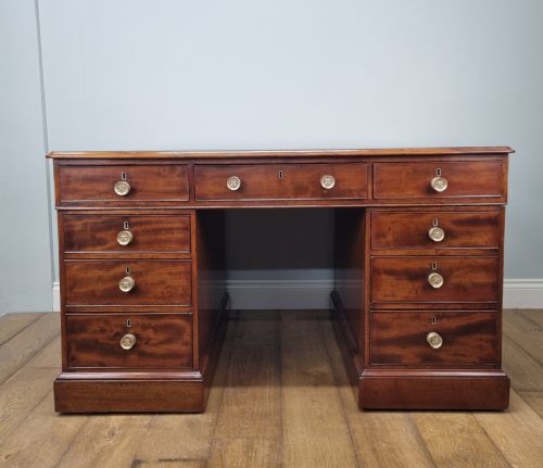 ANTIQUE MAHOGANY PARTNERS DESK GEORGE III CIRCA 1800 - ADDITIONAL PHOTO 1