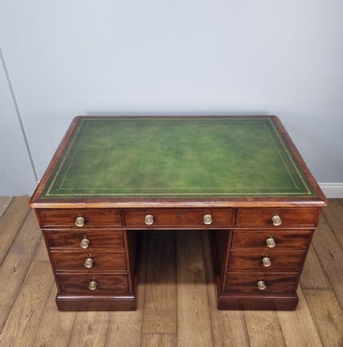 ANTIQUE MAHOGANY PARTNERS DESK GEORGE III CIRCA 1800 - ADDITIONAL PHOTO 2