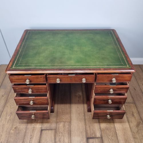 ANTIQUE MAHOGANY PARTNERS DESK GEORGE III CIRCA 1800 - ADDITIONAL PHOTO 3