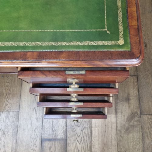 ANTIQUE MAHOGANY PARTNERS DESK GEORGE III CIRCA 1800 - ADDITIONAL PHOTO 4