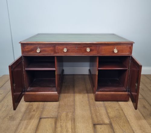 ANTIQUE MAHOGANY PARTNERS DESK GEORGE III CIRCA 1800 - ADDITIONAL PHOTO 12