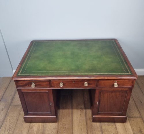 ANTIQUE MAHOGANY PARTNERS DESK GEORGE III CIRCA 1800 - ADDITIONAL PHOTO 13