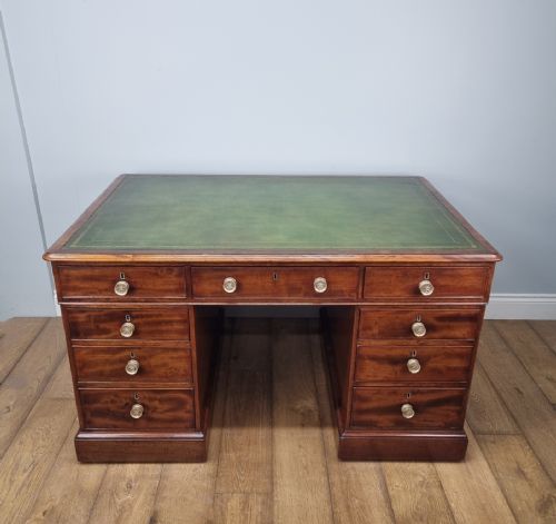 ANTIQUE MAHOGANY PARTNERS DESK GEORGE III CIRCA 1800 - ADDITIONAL PHOTO 15