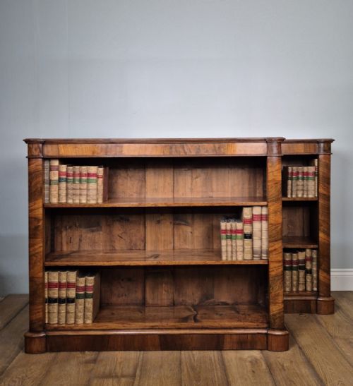 FINE PAIR OF WALNUT OPEN BOOKCASES CIRCA 1880 - ADDITIONAL PHOTO 27