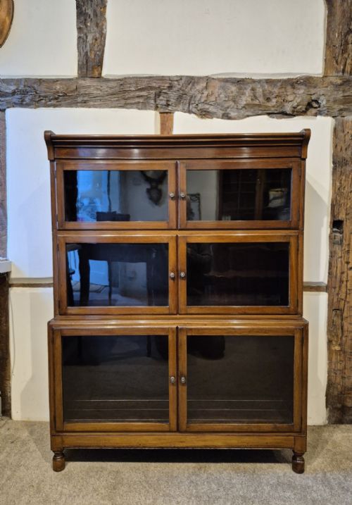 ANTIQUE MAHOGANY BOOKCASE BY MINTY OF OXFORD - ADDITIONAL PHOTO 1