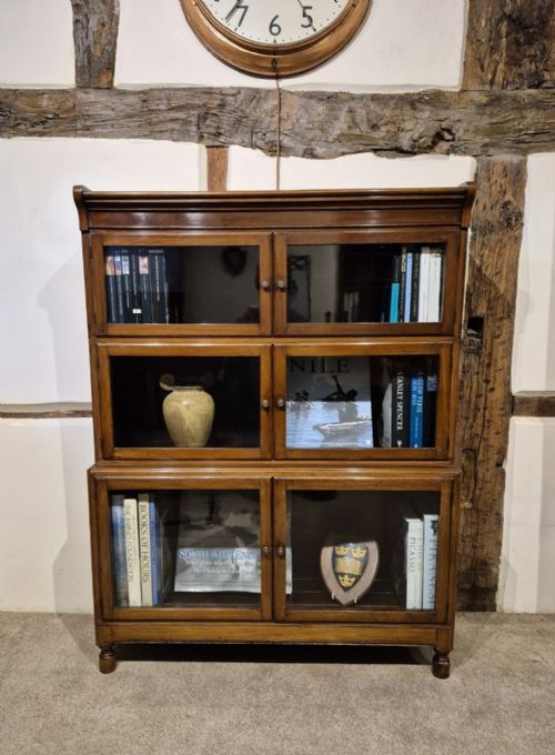 ANTIQUE MAHOGANY BOOKCASE BY MINTY OF OXFORD - ADDITIONAL PHOTO 8