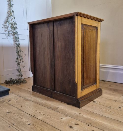LATE 19TH CENTURY COLLECTORS CHEST IN WALNUT SATIN BIRCH - ADDITIONAL PHOTO 10