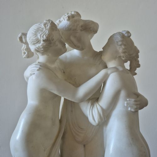 'THE THREE GRACES' A 19TH CENTURY CARVED MARBLE STUDY - ADDITIONAL PHOTO 10