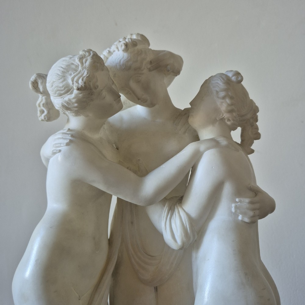 'The Three Graces' - a 19th Century carved marble study  View IV