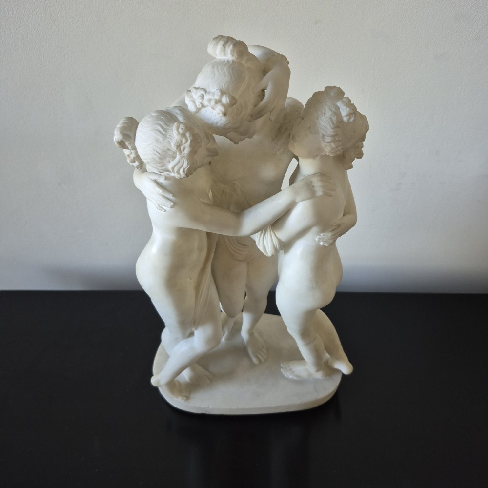 'The Three Graces' - a 19th Century carved marble study  View X