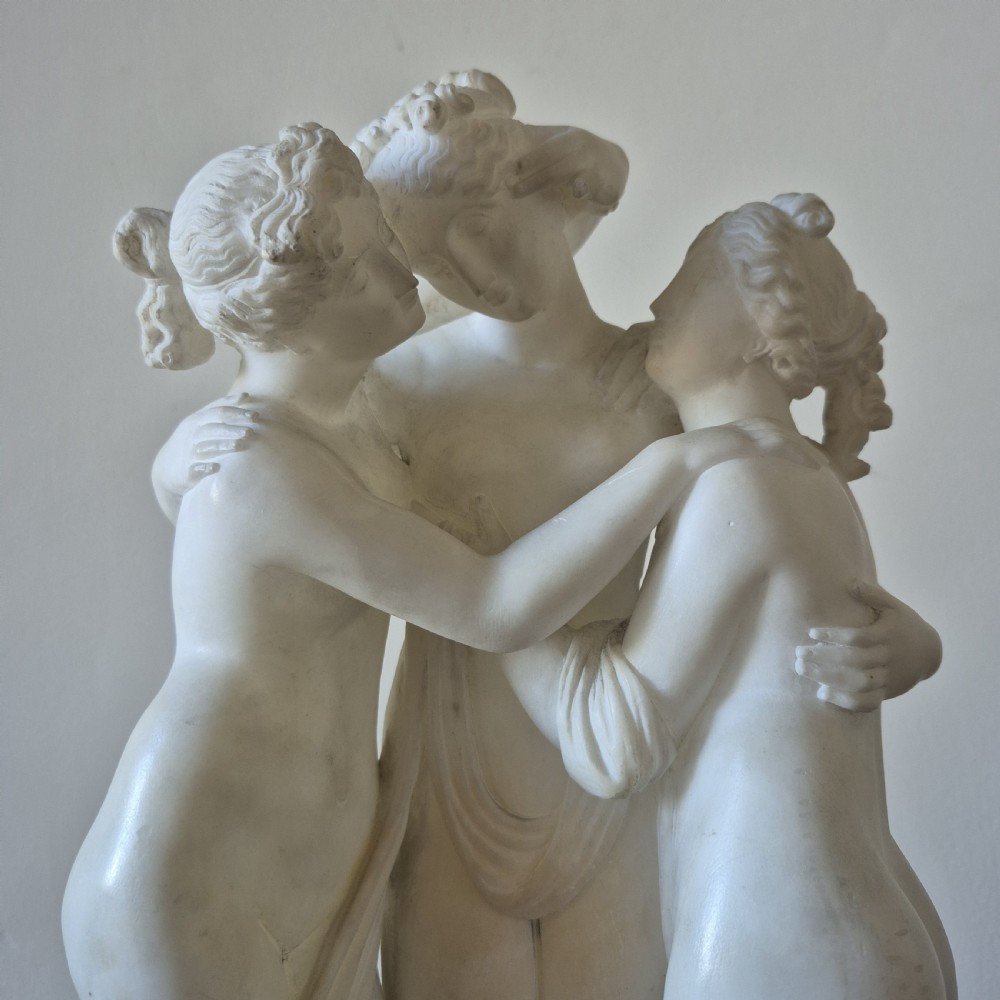 'The Three Graces' - a 19th Century carved marble study  View XI
