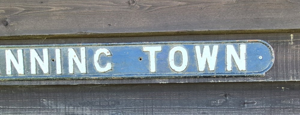 Canning Town cast iron boundary sign (Circa 1900) View III