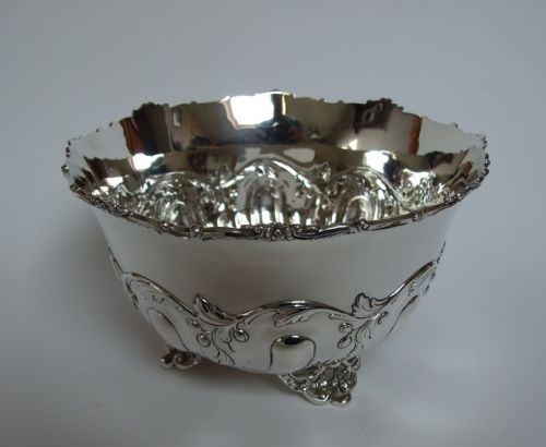 A Fabulous Edwardian Silver Fruit Bowl.