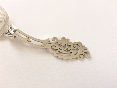 fig 1. A fabulous pierced Edwardian silver caddy or bonbon spoon.
