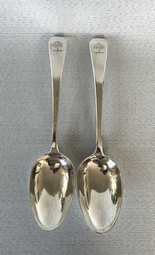 A Rare Pair of Paul Storr Georgian Silver Serving/table Spoons