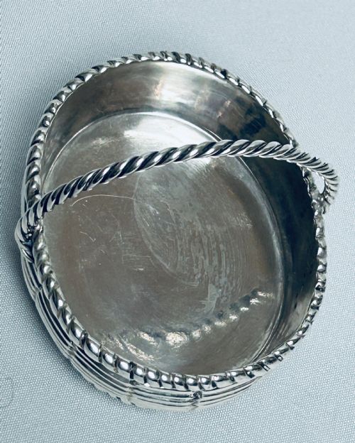fig 1. A fabulous novelty silver bonbon basket