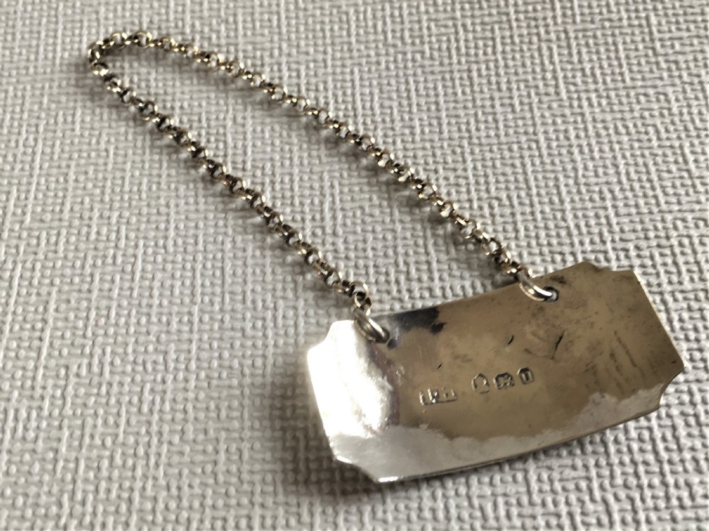 An 18th Century silver Port Label View III