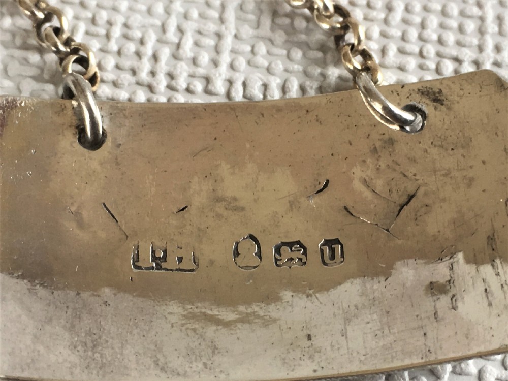 An 18th Century silver Port Label View IV