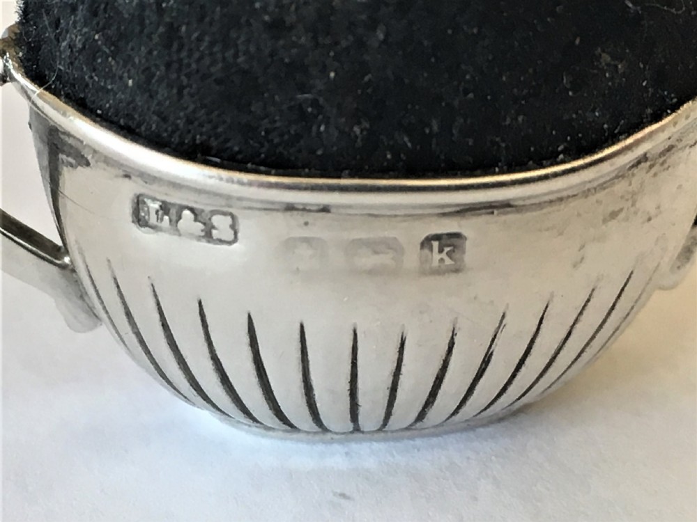 A  novelty Edwardian silver pin cushion View IV