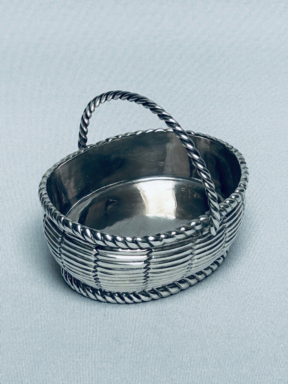 A fabulous novelty silver bonbon basket