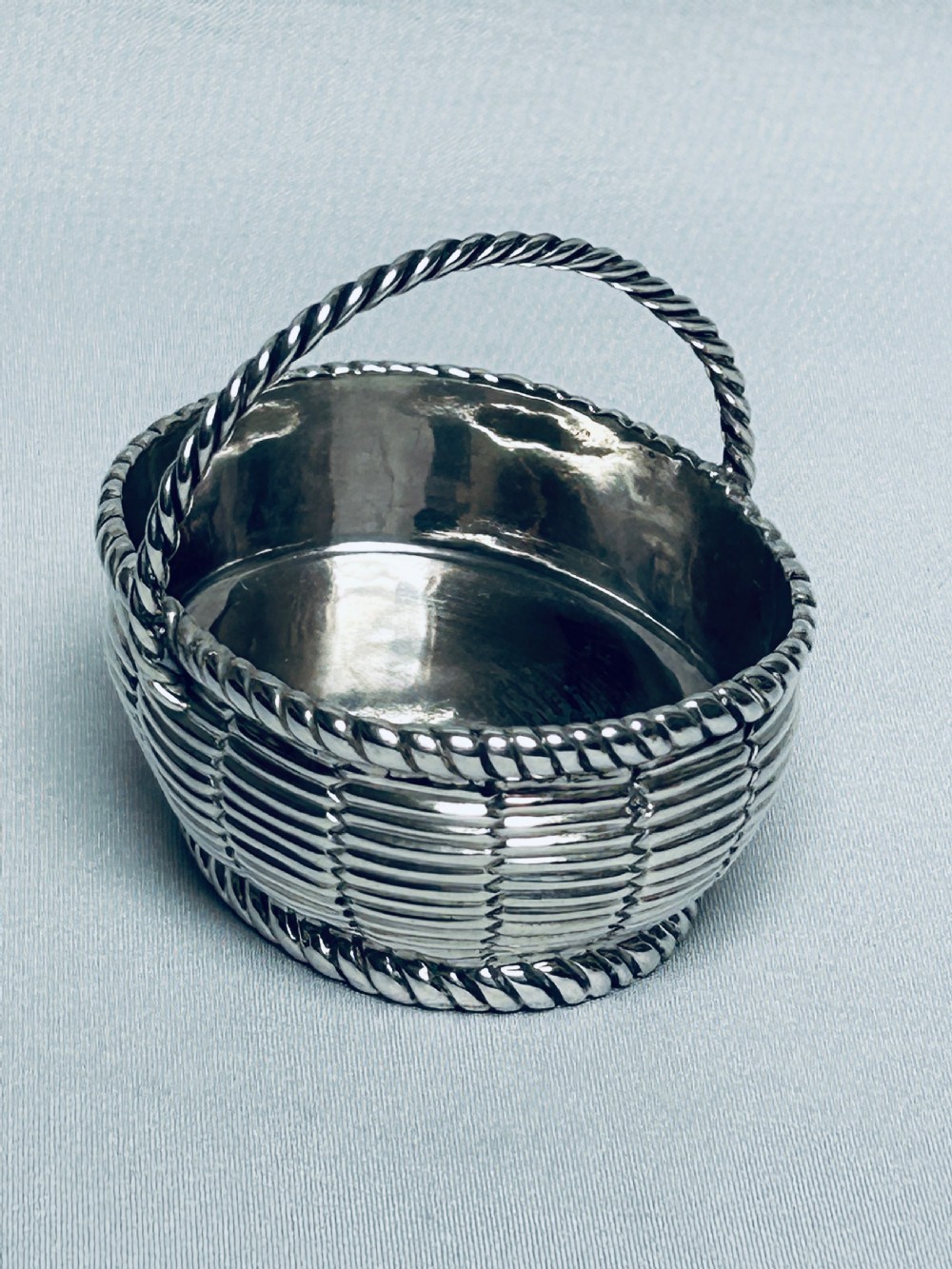 A fabulous novelty silver bonbon basket View VI
