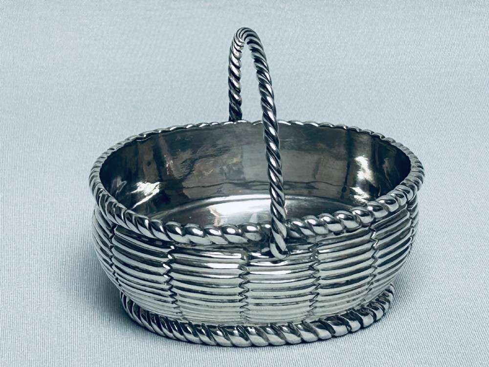 A fabulous novelty silver bonbon basket View VIII