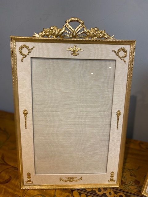 Pair Of Antique Gilt Bronze Photo / Picture Frames, Late 19th Century ...