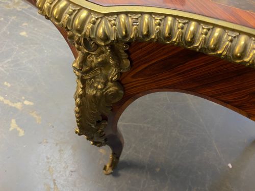 ANTIQUE WALNUT ORMOLU AND SEVRES PORCELAIN CENTRE TABLE FRENCH 1880 - ADDITIONAL PHOTO 13