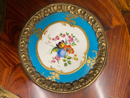 ANTIQUE WALNUT ORMOLU AND SEVRES PORCELAIN CENTRE TABLE FRENCH 1880 - ADDITIONAL PHOTO 25