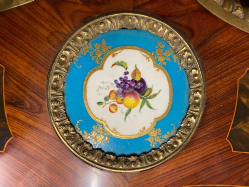 ANTIQUE WALNUT ORMOLU AND SEVRES PORCELAIN CENTRE TABLE FRENCH 1880 - ADDITIONAL PHOTO 26