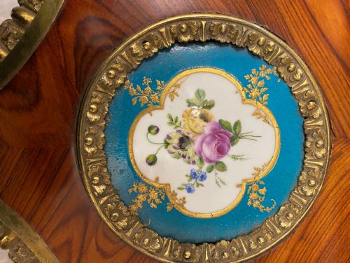 ANTIQUE WALNUT ORMOLU AND SEVRES PORCELAIN CENTRE TABLE FRENCH 1880 - ADDITIONAL PHOTO 28