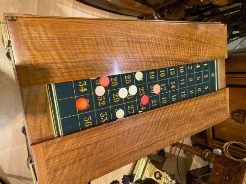 ANTIQUE LOUIS XVI STYLE WALNUT BRASS INLAID GAMES TABLE FRENCH CIRCA 1910 - ADDITIONAL PHOTO 10