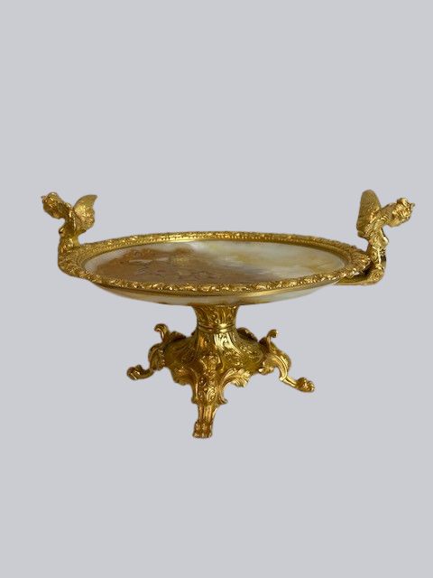 19th Century Ormolu & Onyx Tazza, French, C. 1880