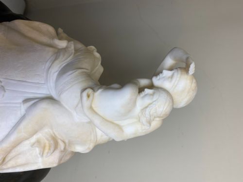 ALABASTER BRONZE SCULPTURE OF COUPLE SEATED ON A CAMEL ITALIAN ALBERTO SACCARDI C 1920S - ADDITIONAL PHOTO 4