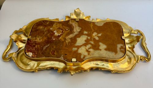 LATE 19TH CENT MARBLE ORMOLU PLATEAUTRAY FRENCH C 1890 - ADDITIONAL PHOTO 16