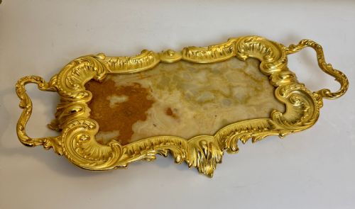 LATE 19TH CENT MARBLE ORMOLU PLATEAUTRAY FRENCH C 1890 - ADDITIONAL PHOTO 18
