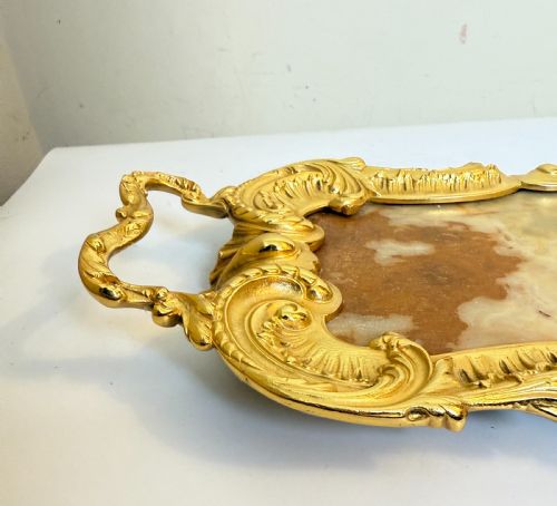 LATE 19TH CENT MARBLE ORMOLU PLATEAUTRAY FRENCH C 1890 - ADDITIONAL PHOTO 20