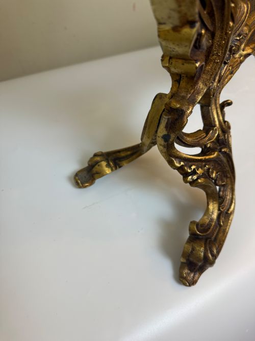 19TH C FRENCH BRONZE FIRE SCREEN WITH CHERUB DETAILING - ADDITIONAL PHOTO 7
