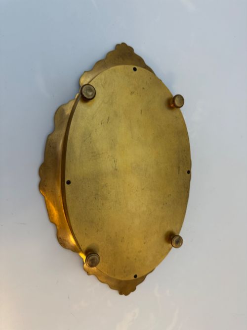19TH C FRENCH CHAMPLEVE AND GILT BRONZE CANDLESTICKS AND TABLE MIRROR - ADDITIONAL PHOTO 10