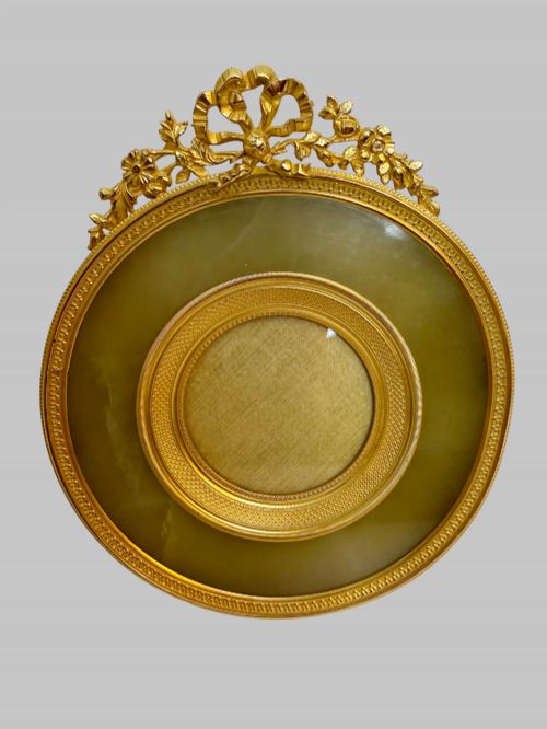 TRIO OF ANTIQUE FRENCH GILT BRONZE PICTURE FRAMES - ADDITIONAL PHOTO 3