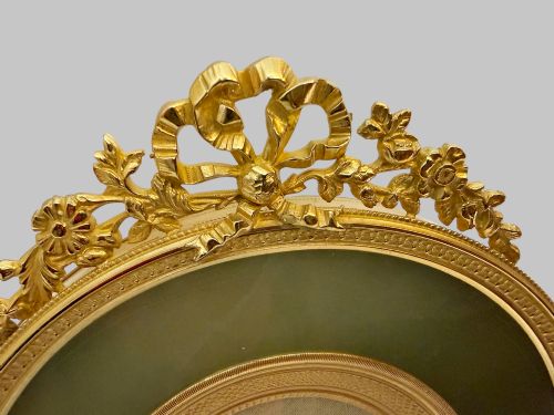 TRIO OF ANTIQUE FRENCH GILT BRONZE PICTURE FRAMES - ADDITIONAL PHOTO 4