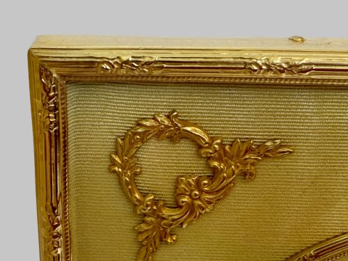19TH C FRENCH DUAL DISPLAY GILT BRONZE PICTURE FRAME - ADDITIONAL PHOTO 5