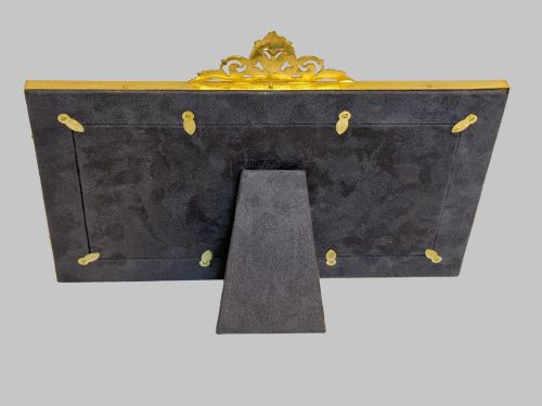 19TH C FRENCH DUAL DISPLAY GILT BRONZE PICTURE FRAME - ADDITIONAL PHOTO 6