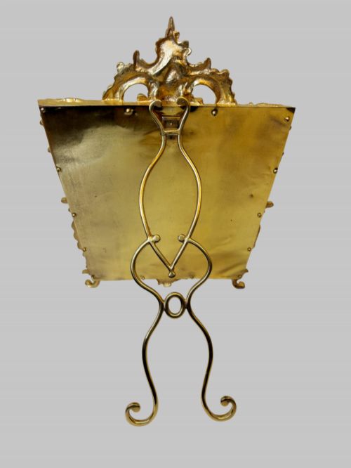 ORNATE ANTIQUE GILT BRONZE TABLE MIRROR - ADDITIONAL PHOTO 6