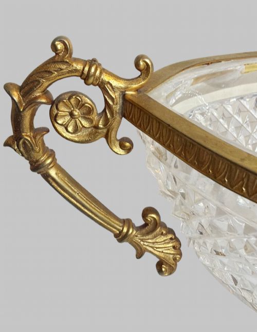19TH CENT CRYSTAL ORMOLU CENTREPIECE ON STAND FRENCH C 1890 - ADDITIONAL PHOTO 2