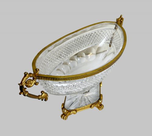 19TH CENT CRYSTAL ORMOLU CENTREPIECE ON STAND FRENCH C 1890 - ADDITIONAL PHOTO 8