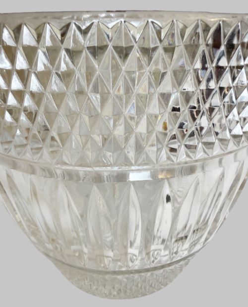 ANTIQUE CUT CRYSTAL AND SILVERPLATE ICE BUCKET - ADDITIONAL PHOTO 4