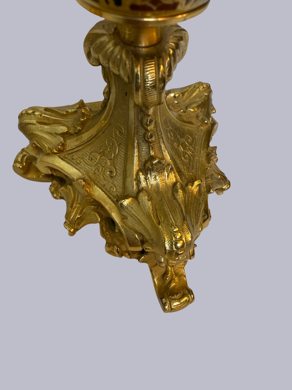 Pair of Ornate French Onyx and Champleve Vases on Bronze Gilt Bases View VI